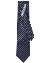 Ferragamo - Gecko Print Silk Tie - Lyst