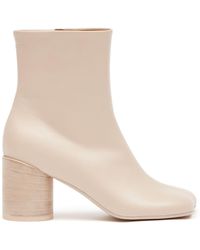 MM6 by Maison Martin Margiela - Anatomic 70mm Leather Ankle Boots - Lyst