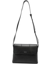 Emporio Armani - Logo-Plaque Leather Shoulder Bag - Lyst