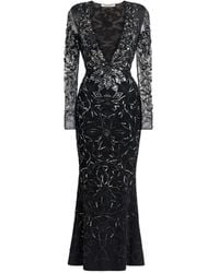 Roberto Cavalli - Mosaic Embellished Fishtail Dress - Lyst