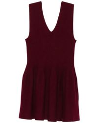 Lisa Yang - V-Neck Mini Dress - Lyst