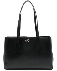 Calvin Klein - Logo-Detail Tote Bag - Lyst