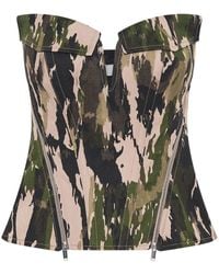 Dion Lee - V-wire Camouflage Corset Top - Lyst