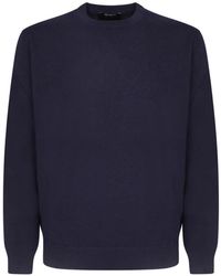 Dell'Oglio - Pullover Mit Rundem Ausschnitt - Lyst