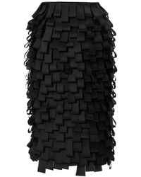 Carolina Herrera - Silk Layered Pencil Skirt - Lyst