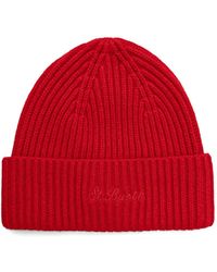 MC2 Saint Barth - Moss Beanie Hat 100% Wool With St. Barth Embroidery - Lyst