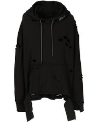 Mostly Heard Rarely Seen - Warped Distressed-effect Print Hoodie - Lyst