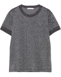 Patrizia Pepe - Logo-Detail Short-Sleeve T-Shirt - Lyst