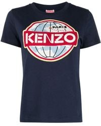 KENZO - Graphic-print Organic Cotton T-shirt - Lyst