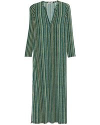Siyu - Baez V-Neck Striped Maxi Dress - Lyst