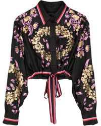 Cynthia Rowley - Floral-print Silk Shirt - Lyst