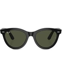 Ray-Ban - Wayfarer Sonnenbrille Mit Rundem Gestell - Lyst