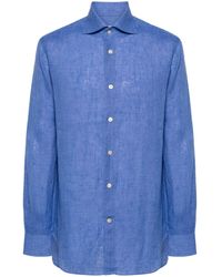 Kiton - Chambray Linen Shirt - Lyst