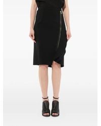 Givenchy - Asymmetric Ruffle Trim Skirt - Lyst