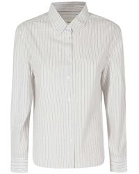 DUNST - Striped Long-Sleeve Shirt - Lyst