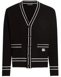 Dolce & Gabbana - Oversized Cotton Piqué Cardigan With Buttons - Lyst