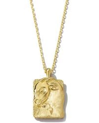David Webb - 18K Capricorn Zodiac Necklace - Lyst