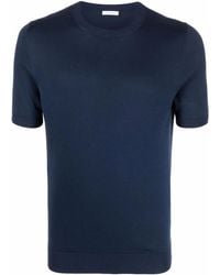 Malo - Short-Sleeve Fitted Knit Top - Lyst