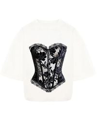 Hamza - Floral-Print T-Shirt - Lyst