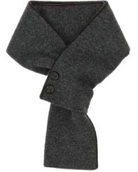 Moorer - Button-Detailed Wool Scarf - Lyst