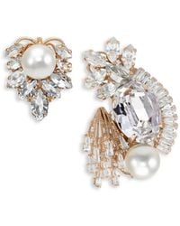 Anton Heunis - Heunis Asymmetric Crystal-Embellished Earrings - Lyst