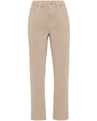 Brunello Cucinelli - Cropped Jeans - Lyst