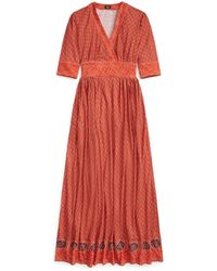 RRL - Graphic-print Maxi Dress - Lyst