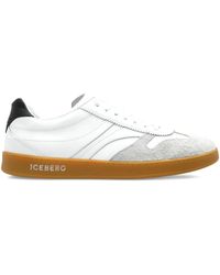 Iceberg - Suede-Panel Sneakers - Lyst