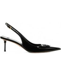 Elisabetta Franchi - Patent-Leather Slingback Shoes - Lyst