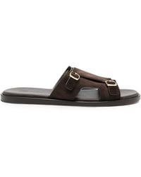 Santoni - Double-Buckle Sandals - Lyst