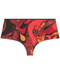 PUCCI - Orchidee-Print Bikini Bottom - Lyst