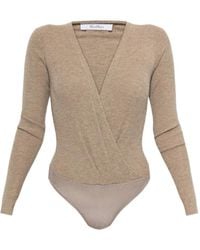 Max Mara - Cashmere Yarn Sweater Bodysuit - Lyst