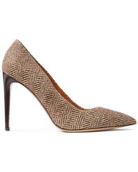 Ralph Lauren Collection - Zapatos de tacón Celia de tweed con tacón de 100mm - Lyst