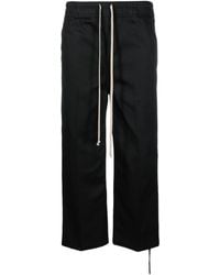 Rick Owens - Drawstring Cropped-cargo Trousers - Lyst