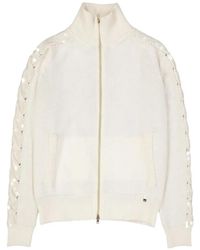 Herno - Cable-Knit Cashmere Jacket - Lyst