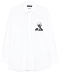 KARL LAGERFELD - Chemise À Imprimé Graphique - Lyst