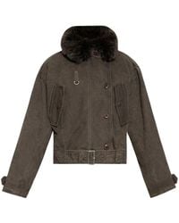 KENZO - Faux Fur Jacket - Lyst