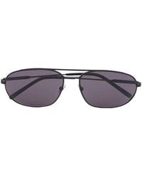 Saint Laurent - Sl 561 Edgy Pilot-Frame Sunglasses - Lyst
