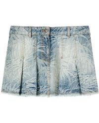 Palm Angels - Palms-Jacquard Pleated Mini Skirt - Lyst