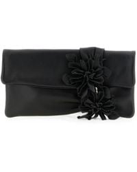 Jimmy Choo - Zandra Floral-Appliqué Clutch Bag - Lyst