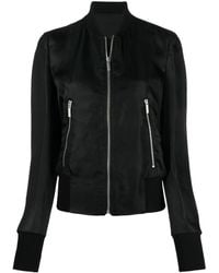 SAPIO - Zipped Fitted Bomber Jacket - Lyst