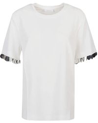 Rabanne - Sequin-Embellished T-Shirt - Lyst