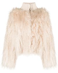 Fabiana Filippi - エコファーディテール ニットジャケット - Lyst
