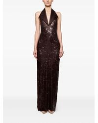 Atu Body Couture - Halterneck Sequin Midi Dress - Lyst