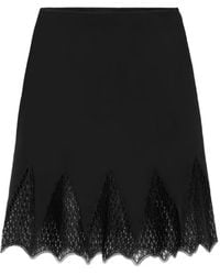 Versace - Skirt With Lace Inserts - Lyst