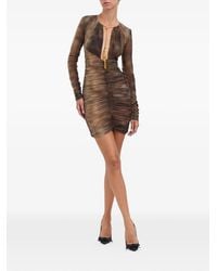 Elisabetta Franchi - Necklace-Detail Tulle Mini Dress - Lyst