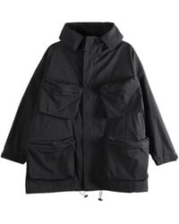 Y's Yohji Yamamoto - Hooded Multi-Pocket Coat - Lyst