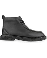 Linda Baumann - Lace-Up Leather Ankle Boots - Lyst
