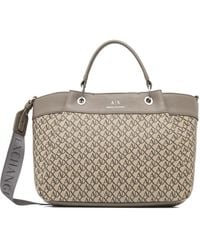ARMANI EXCHANGE - Allover-Pattern Tote Bag - Lyst