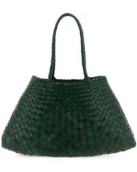 Dragon Diffusion - Big Santa Croce Woven Leather Shoulder Bag - Lyst